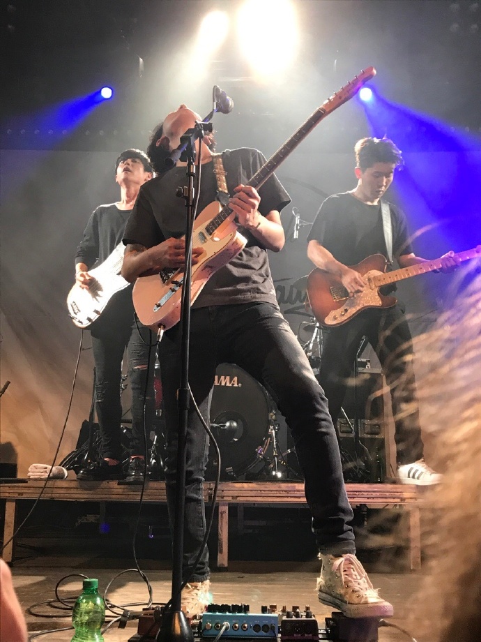 Band Drug Restaurant performing at concert in Cologne, Germany on Sept 23, 2017